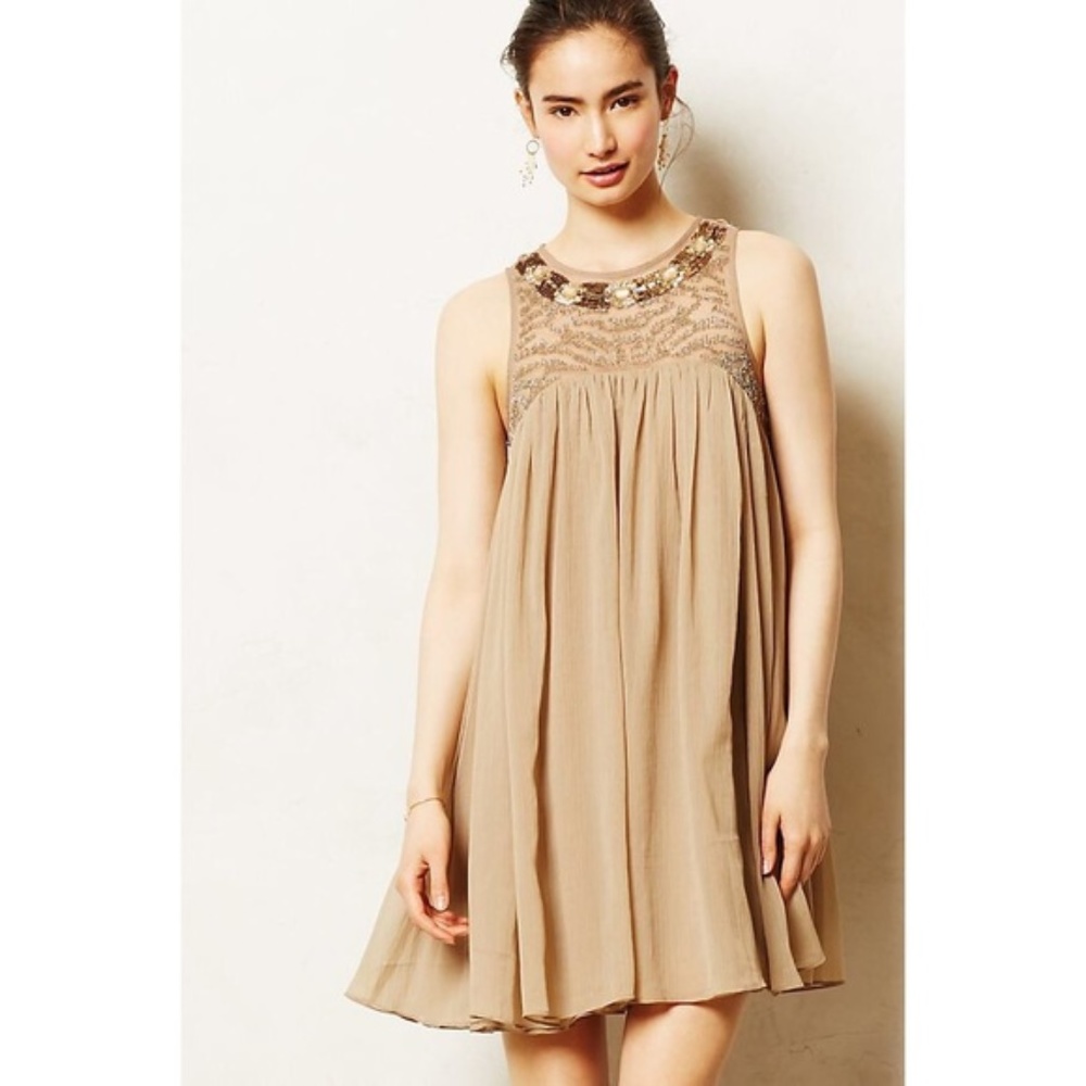Anthropologie jewel collared dress